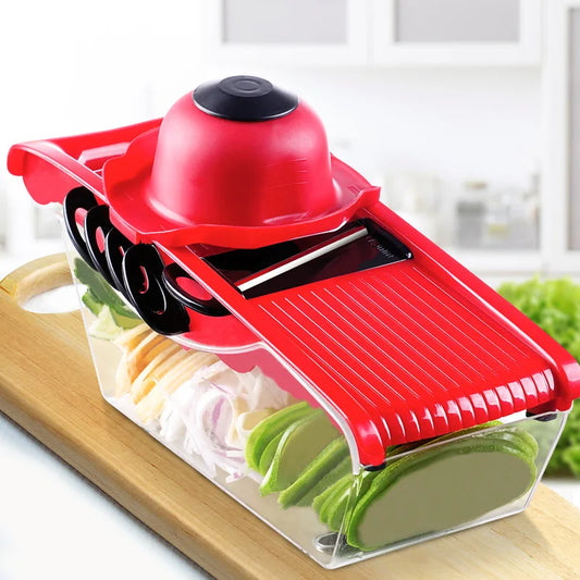 6-In-1 Kitchen Gadget Multifunctional Vegetable Cutter Shredder Scraper Slicer Slicer
