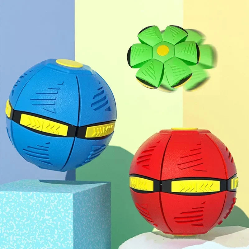 Children &Dog Toys Flying UFO Saucer Ball Training Games Interactive Outdoor Sports